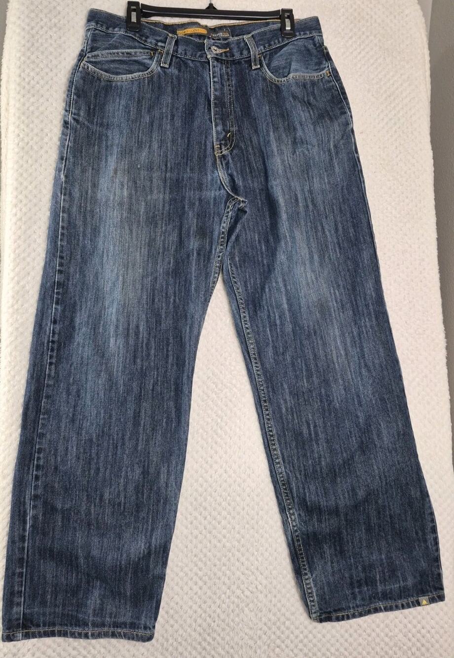 Levi's SilverTab Low + Loose Jeans Men's 33x32 Blue Relaxed Baggy 100% Cotton